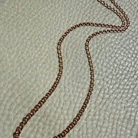 Swedish Vintage 18k Gold Necklace - Graduated Double Link Chain Necklace - 16.8 inch length