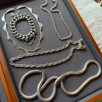 1976 Birmingham Sterling Silver Spiral Link Necklace - 19.75 inch length