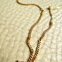 Scandinavian Vintage 18k Gold Pressed Curb Chain – 18.25 Inch Length