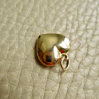 Vintage Puffy 14k Gold Heart Charm – 0.75 inch