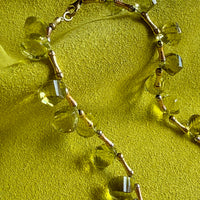 JUICY! Graduated Lemon Quartz and 14k gold necklace - 18 inch length