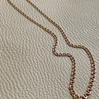 Vintage Swedish Double-link necklace - Solid 18k gold - 18 inch length