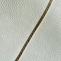 Slinky 18k Gold Vintage Midcentury Brick Link Bracelet - 7.3 inch length