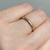 18k solid gold band ring - size 6.5