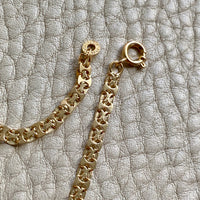 1982 Swedish Lacey 18k Gold I-link necklace - 31.5 inch length