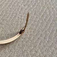 14k Gold Antique Graduated Seed Pearl Crescent Moon Brooch - Medium