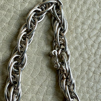 1976 Birmingham Sterling Silver Spiral Link Necklace - 19.75 inch length