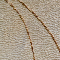 1971 Trombone link necklace in 18k gold - 24.5 inch length - Swedish vintage