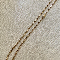 Vintage Danish Chunky Biker Link Chain Necklace in 14k Gold - 18.9 Inch length