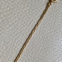 Swedish Vintage Watch Chain - bracelet or necklace extender in 18k gold - 9.25 inch length