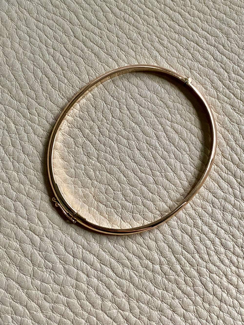 1978 Swedish vintage SOLID 18k gold hinged bangle 18.2g - Size 6 7/8