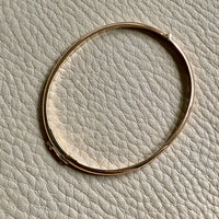 1978 Swedish vintage SOLID 18k gold hinged bangle 18.2g - Size 6 7/8