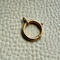 18k Gold Antique Large Bolt Clasp - Excellent for your Pendants/Charms