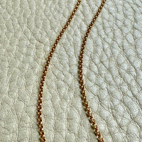 Italian vintage 18k gold rolo link necklace by Balestra - 17 inch length