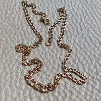 1964 Swedish 18k Gold necklace - Graduated double link chain necklace - 17.5 inch length