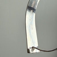1992 Textured Vintage Bangle Bracelet in Sterling Silver – 6.75 Inch Inner Circumference