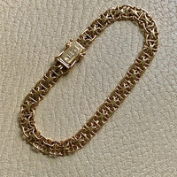 1962 Star link with bars - Bracelet in 18k gold - 7.25 inch length