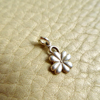 Vintage Silver Lucky Clover Charm or Pendant