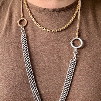 1985 Chunky 4.7mm Vintage Swedish 18k Gold 51g Biker Chain Necklace – 19.5" Length