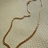 STUNNING Vintage Virola Link Necklace 18k Gold – 22.5 Inch Length