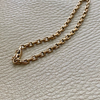 18k gold anchor link bracelet Danish antique early 1900s era