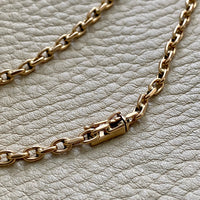 18k gold anchor link bracelet Danish antique early 1900s era