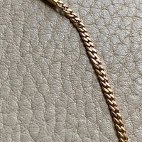 Vintage 18k gold curb bracelet - 7.5 inch length