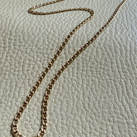 1960s era 18k Gold Vintage Mariner Link Chain Necklace - 20 inch length