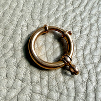 18k Gold Antique Large Bolt Clasp - Excellent for your Pendants/Charms