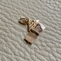 18k Gold Vintage Italian Charm or Pendant - Articulated house