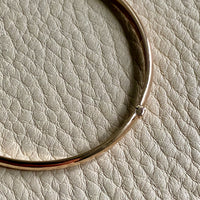 1978 Swedish vintage SOLID 18k gold hinged bangle 18.2g - Size 6 7/8