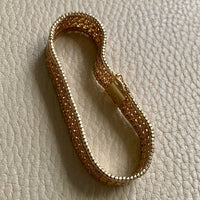 Phenomenal Danish link bracelet in 14k solid gold - by Jørn Arne Backhausen - 6.75 inch length