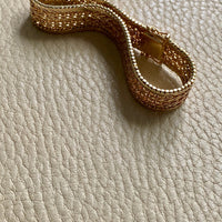 Phenomenal Danish link bracelet in 14k solid gold - by Jørn Arne Backhausen - 6.75 inch length