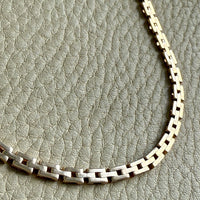 Chic Vintage Danish 14k Gold Link Necklace - 16.75 inch length