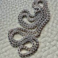 Silver Handmade Open Foxtail Link Necklace - 20 inch length