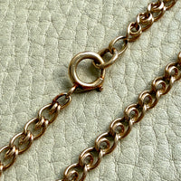 Vintage Swedish 18k Gold Spiral Link Chain Necklace – 17.25 Inch Length