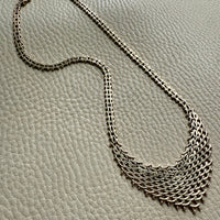 Supple Snakey Brick Link Necklace in 14k gold - Midcentury era Danish - 17.3 inch length