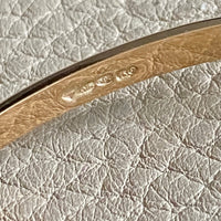 Immaculate! 1994 Finnish vintage 14k gold hinged bangle bracelet
