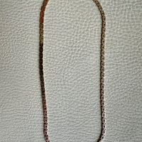 Chic Vintage Danish 14k Gold Link Necklace - 16.75 inch length
