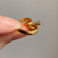 23k and 18k gold Swedish handmade heart pendant - early 20th century era