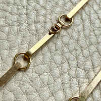 1979 Signed Swedish Vintage Bar Link Necklace 18k Gold, 29 gram – 20.5 Inch Length