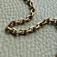 1962 Swedish Vintage 18k Gold Biker Link Bracelet 4.8mm width - 7.5 inch length