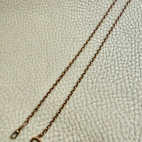 Antique Swedish 18k Gold Oval Link Watch Chain Necklace – 17.25 Inch Length