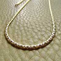 Vintage French Virola Link Chain Necklace 18k Gold – 15.75 Inch length