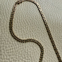 Supple Snakey Brick Link Necklace in 14k gold - Midcentury era Danish - 17.3 inch length