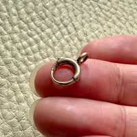Antique Victorian era 10k gold clasp connector with bail - Excellent for your charms/pendants