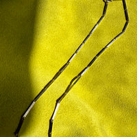 1984 Sterling Silver Butterfly Wing bar link Necklace BY ALTON - 24 inch length