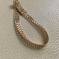 1956 Swedish vintage Herringbone bracelet in 18k gold - 7.8 inch length