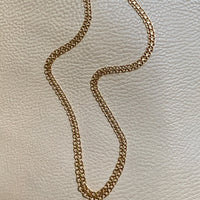 1973 Graduated width x link necklace in 18k gold - 18.5 inch length