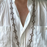 PUIG DORIA Spanish Vintage Chunky Silver Astroid Diamond Link Necklace - 34 inch length